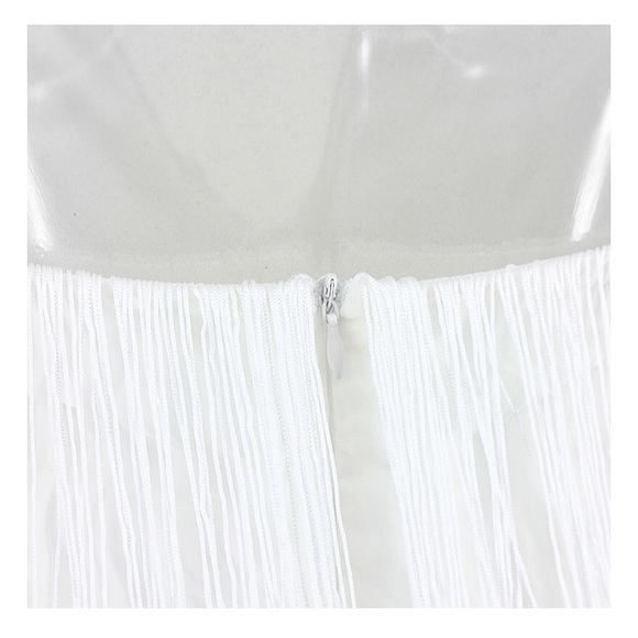 🎉Host Pick🎉 NEW! White Fringe Jumpsuit - Picture 6 of 8